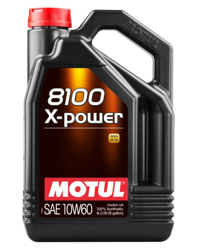 MOTUL OLEJ 10W60 4L 8100 X-POWER/ SN/CF/ A3/B4