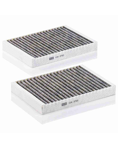 MANN FILTER FILTR KABINY MERCEDES S-KLASA W221 Z AKTYWNYM WĘGLEM KOMPLET 2 SZT.