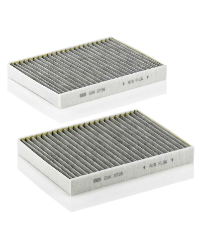 MANN FILTER FILTR KABINY BMW E39 96- KOMPLET 2 Z AKTYWNYM WĘGLEM