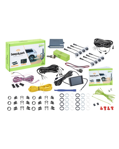 VALEO ZESTAW PARKOWANIA PRZÓD/TYŁ 8 CZUJNIKÓW Z WYŚWIETLACZEM LCD