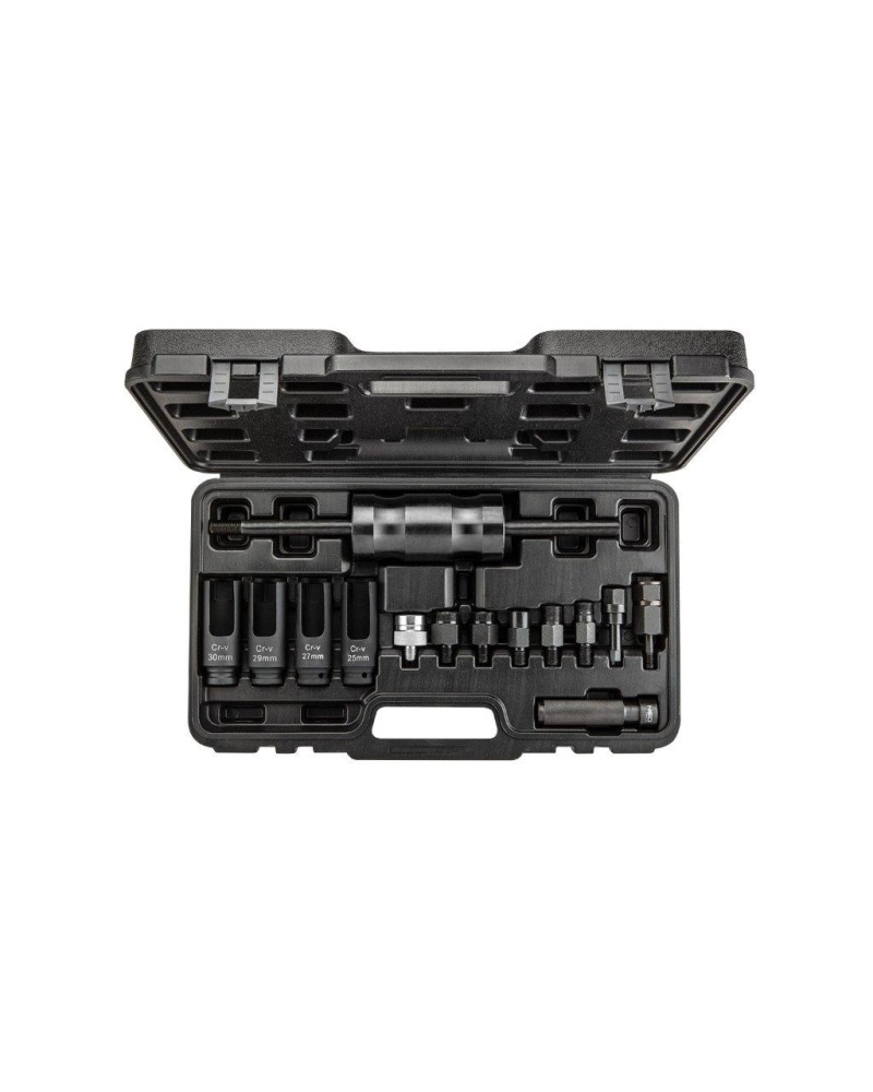 NEO TOOLS ŚCIĄGACZE DO WTRYSKÓW Z MŁOTKIEM BEZWŁADNOŚCIOWYM - ZESTAW 14 SZT.